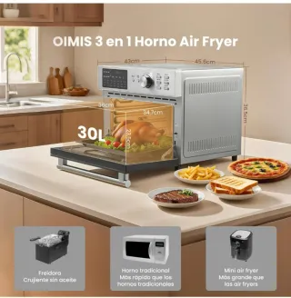 Horno Airfryer Freidora 30 programas