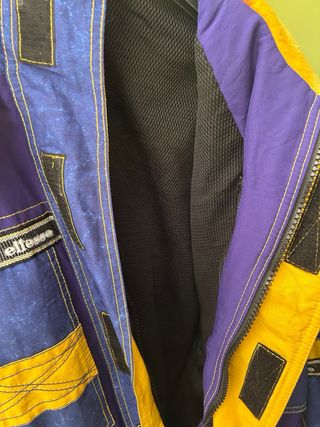Giubbotto ellesse vintage blu e giallo