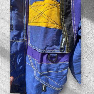 Giubbotto ellesse vintage blu e giallo