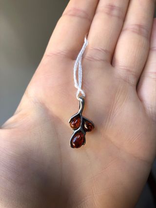 Colgante Plata y Ámbar