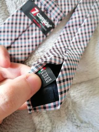 Corbata 7 camicie 100% seda natural + regalo