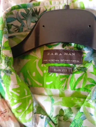 3 Camisas Flores Zara Man Talla M