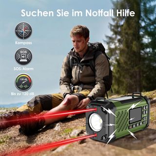 Radio 12000 mAh Emergencia Solar