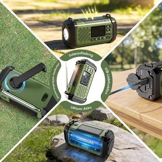 Radio 12000 mAh Emergencia Solar