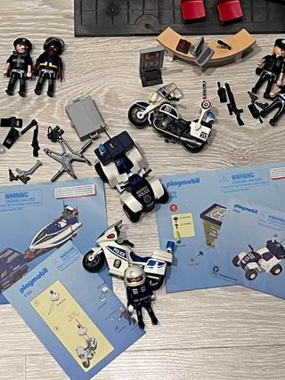 Playmobil Policía 5187 + Maletín 5299 y otros