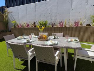 Tavolo da Pranzo Esterno Fronda + 6 Sedie