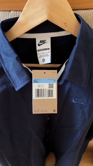 Camisa Oversize Nike Azul talla M con etiqueta.