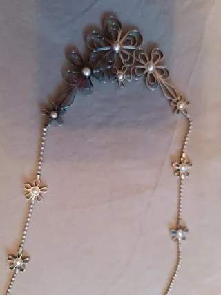 Colgante y pulsera Lotus flores perla