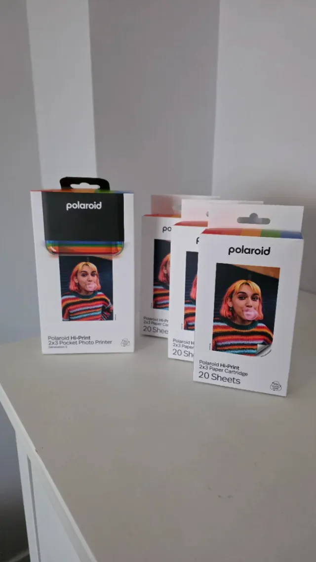 Impresora Polaroid Hi-Print 2x3 con cartuchos