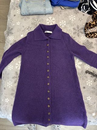 Vestido de invierno Zara morado
