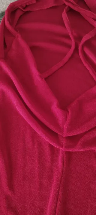 Vestido largo rojo espalda cruzada