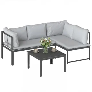 Conjunto Sofá Jardín 2 Piezas