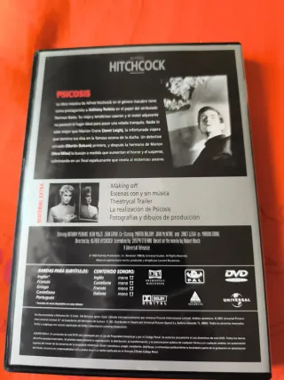 Psicosis. Alfred Hitchock. DVD
