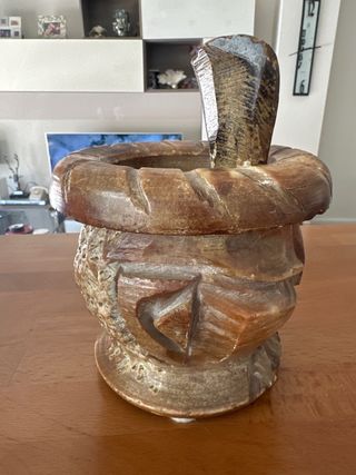 Mortero Alabastro Antiguo