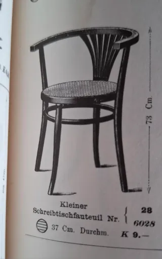 Poltroncina Thonet viennese