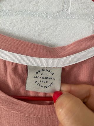 Camiseta Jack&Jones Talla M Rosa