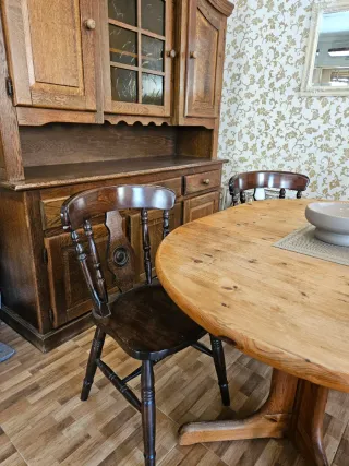 Conjunto de comedor madera maciza