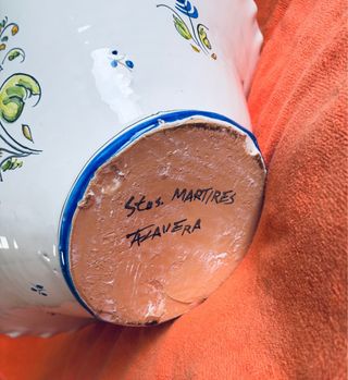 Cesta Frutero Cerámica Talavera