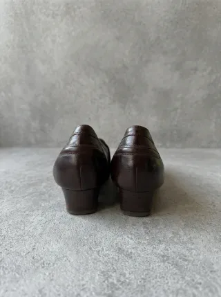 Zapatos de tacón vintage punta cuadrada