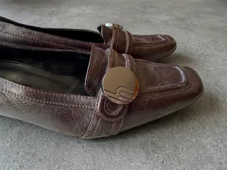 Zapatos de tacón vintage punta cuadrada