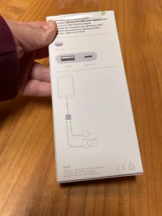 Adaptador Cámara Lightning a USB 3 Apple