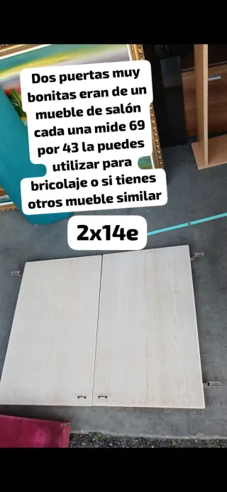 Puertas de Muebles Antiguos (2 unidades)
