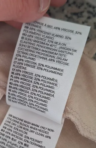 Vestito H&M spalline sottili beige