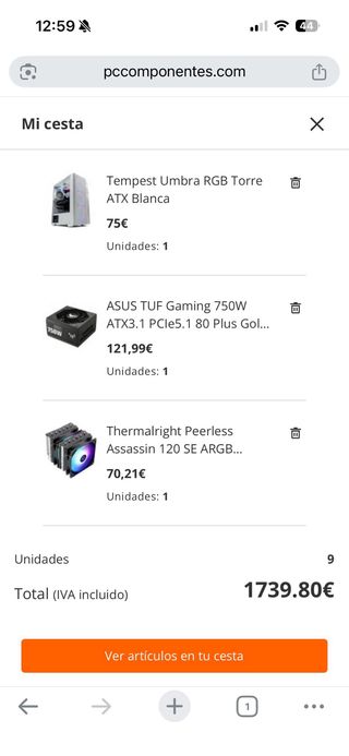 PC Gaming Blanco con LED Cambio por moto de 49cc