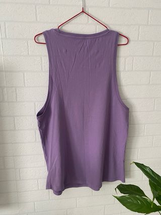 Camiseta Tirantes Hombre Bershka Talla M Morado