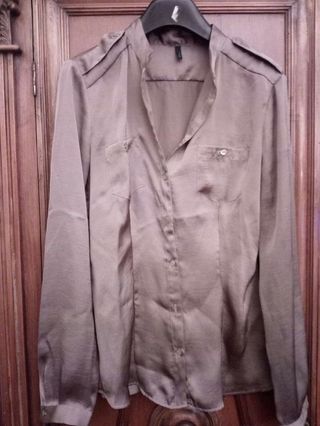 Camicia Benetton Beige/Marrone Donna