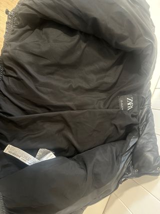 Chaqueta de cuero negra