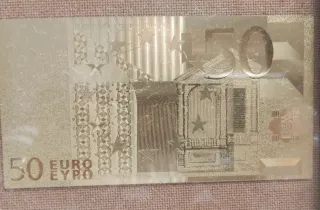 Set Banconote Euro Oro Puro 24 Kt