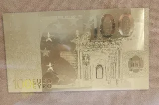 Set Banconote Euro Oro Puro 24 Kt