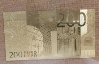 Set Banconote Euro Oro Puro 24 Kt