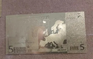 Set Banconote Euro Oro Puro 24 Kt