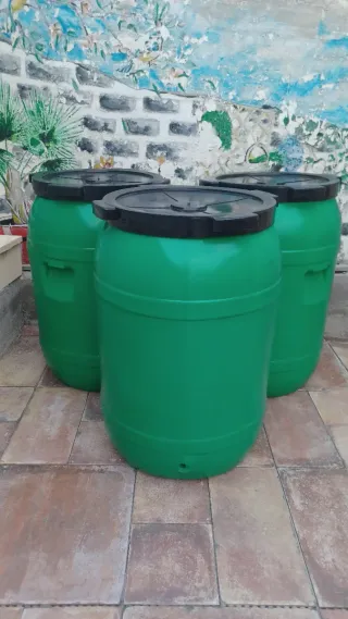 Bidón Plástico 220L Verde