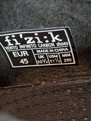 NUOVE Scarpe da Ciclismo FIZIK VENTO INFINITO CARBON T45