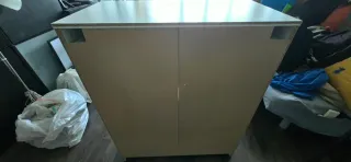 Cómoda BRIMNES 3 cajones blanco/vidrio