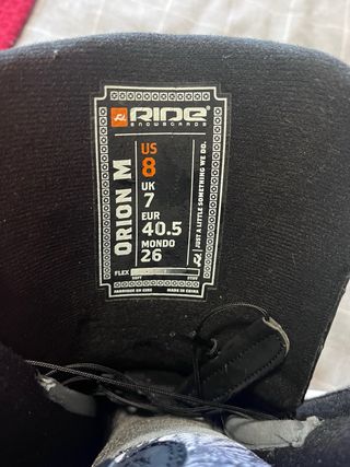 Botas Snowboard RIDE Talla 40.5