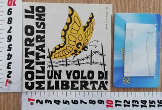Adesivo Orazio Valastro anarchia antimilitarista