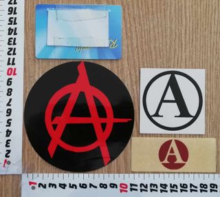 Adesivo Orazio Valastro anarchia antimilitarista
