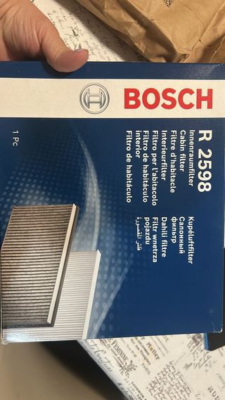 Bosch R2598 Filtro de Habitáculo de Carbón Activo