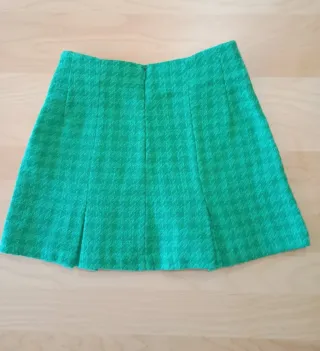 Falda Bershka verde talla S