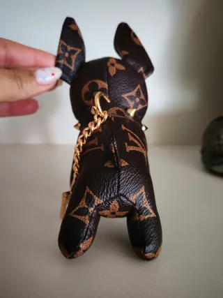 Perro Bulldog Marrón Llavero