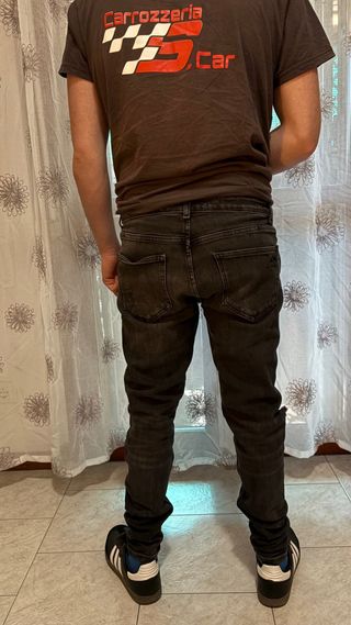 Jeans Zara Uomo Neri Strappati