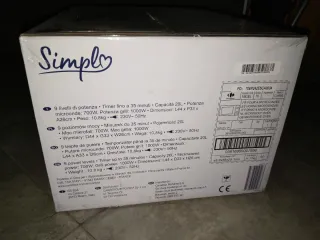 Microondas Simply con Grill Nuevo