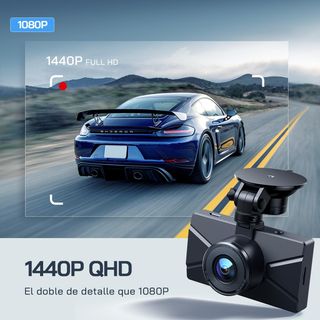 WOLFANG Cámara de Coche Delantera y Trasera 2.5K Q