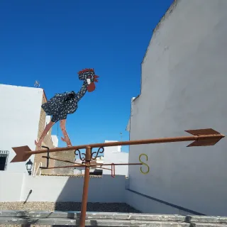 Veleta de viento de hierro