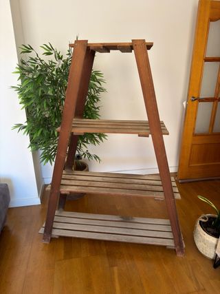 Estantería de madera 4 niveles,