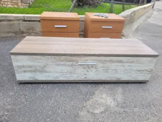 Mueble TV bajo rústico industrial